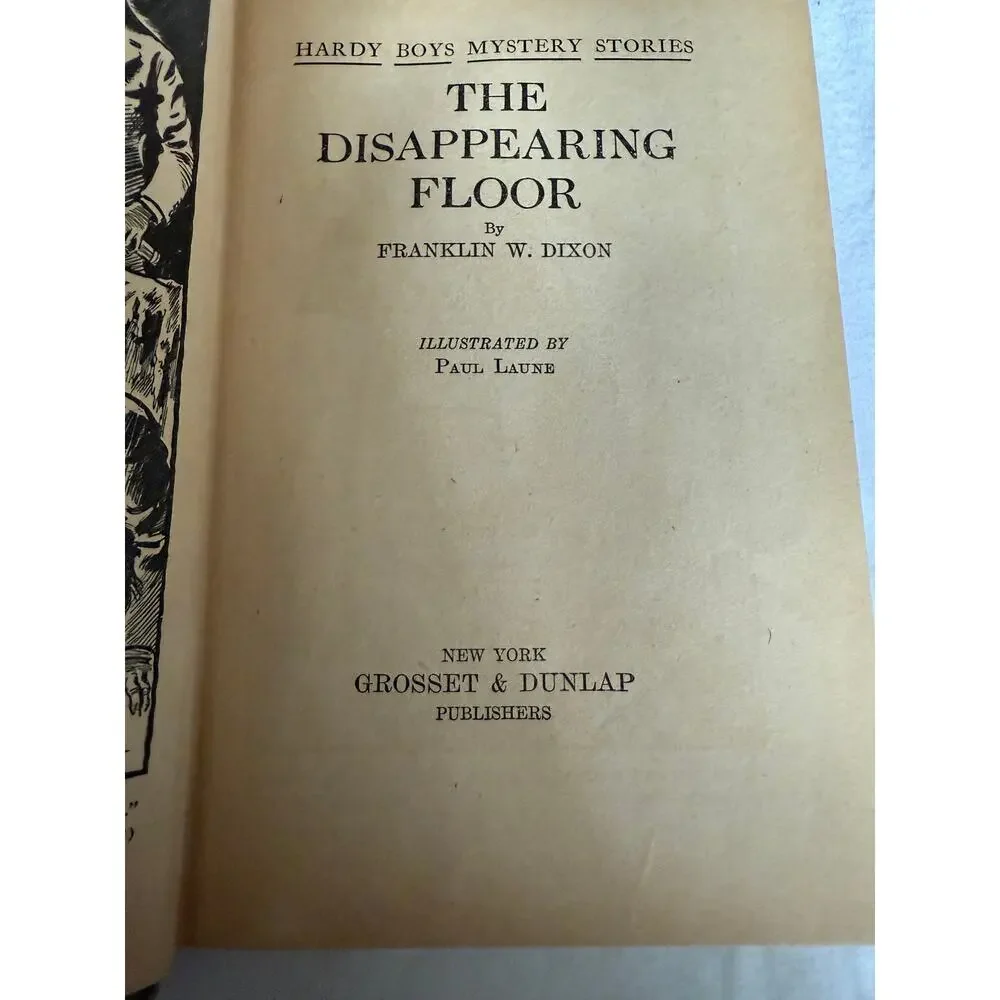 The Hardy Boys - The Disappearing Floor - Franklin W. Dixon - 1940 - Hardcover